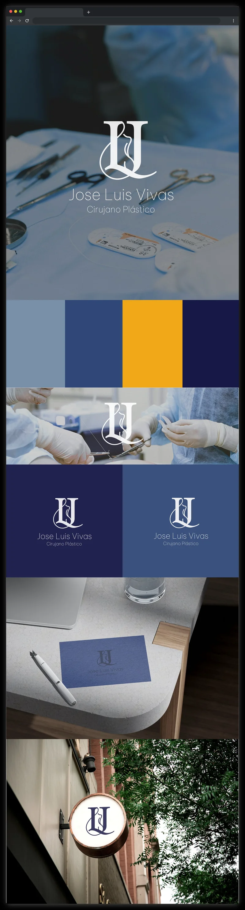 Identidad y sistema visual para Dr. José Luis Vivas